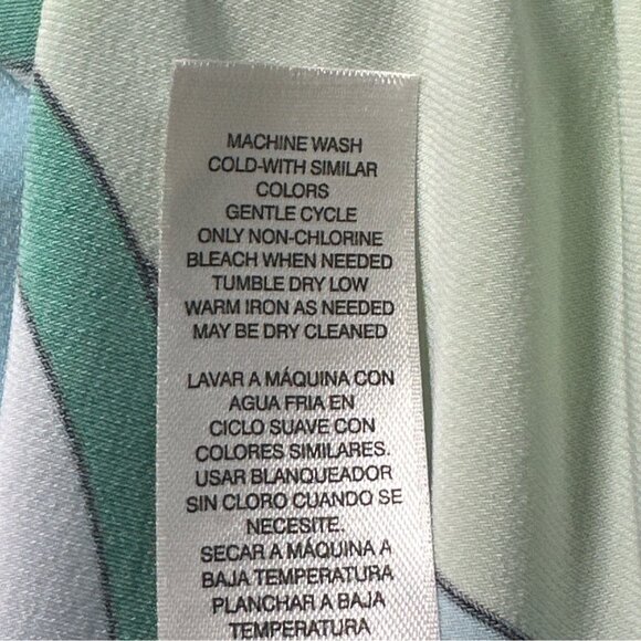 Chicos Womens 1P (M) Petite Abstract Floral Mini Dress Tropical Vacation Boho - Picture 5 of 8